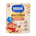 Каша молочная, Nestle (Нестле) 190 г Шагайка мультизлаковая яблоко абрикос с воздушными фигурками с 12 мес