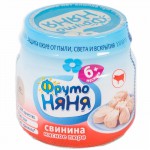 Пюре, Фрутоняня 80 г свинина с 6 мес