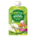 Пюре, Heinz (Хайнц) 100 г наливное яблочко без сахара с 4 мес дой-пак