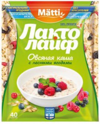 Каша, Matti (Матти) 40 г №15 Лактолайф овсяная с лесными ягодами