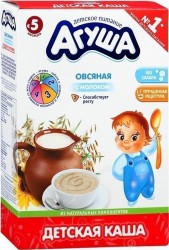 Каша молочная, Агуша 200 г овсяная