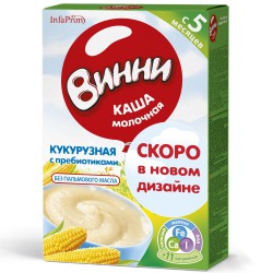 Каша молочная, Винни 220 г кукуруза с 5 мес