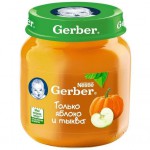 Пюре, Gerber (Гербер) 130 г яблоко тыква с 5 мес