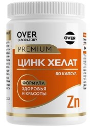Цинк хелат OVER laboratory БАД 60 шт. капс.