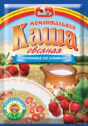 Каша, Pr.Preston (Пр. Престон) 37 г моментальная овсяная растворимая земляника со сливками