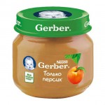 Пюре, Gerber (Гербер) 80 г персик с 4 мес